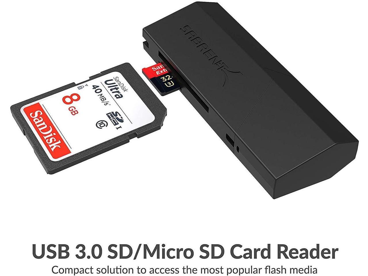 Sabrent Mini USB 3.0 Micro SD and SD Card Reader (CR-UMSS)