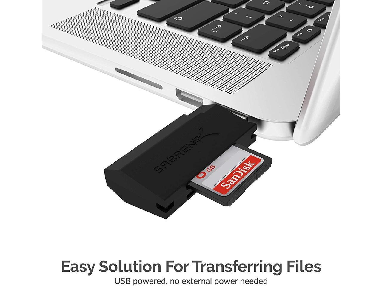 Sabrent Mini USB 3.0 Micro SD and SD Card Reader (CR-UMSS)