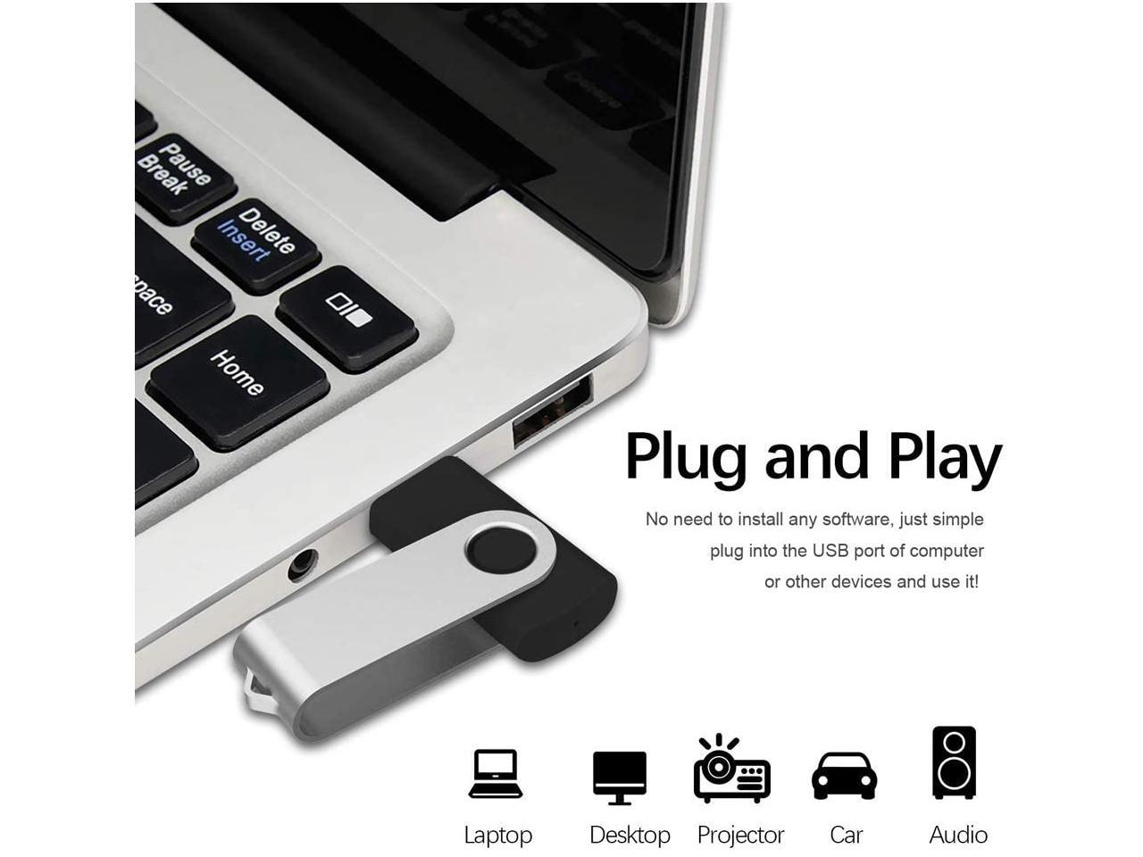2 Pack 128GB USB Flash Drive USB Stick Flash Drive 128 GB USB 3.0 Thumb Drive Memory Stick USB Drive 128GB, Black