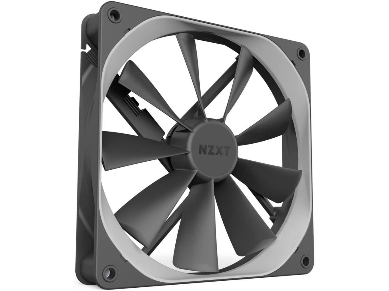 NZXT AER F - 140mm - Winglet Designed Fan Blades - Fluid Dynamic Bearings - PWM Airflow Fans - Gaming Computer Fan
