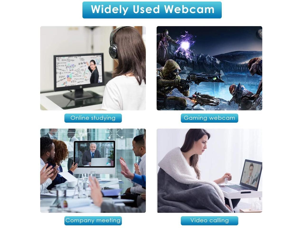 Hot sale 1080P HD Webcam with Dual Microphones, Live Streaming Widescreen Webcam with USB Plug and Play Web Camera for PC Laptop Desktop, Webcam for Video Recording, Calling, Gaming and Conferencing