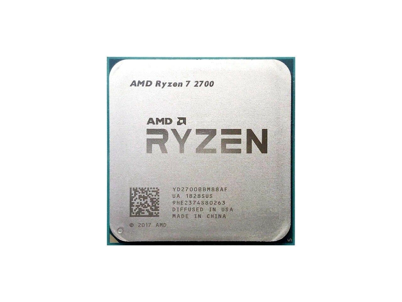 AMD RYZEN 7 2700 8-Core 3.2 GHz (4.1 GHz Max Boost) Socket AM4 65W YD2700BBAFBOX Desktop Processor