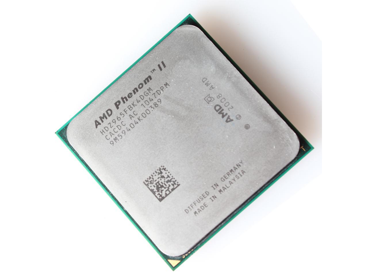 AMD Phenom II X4 965 Black Edition Deneb Quad-Core 3.4 GHz Socket AM3 125W HDZ965FBGMBOX Processor