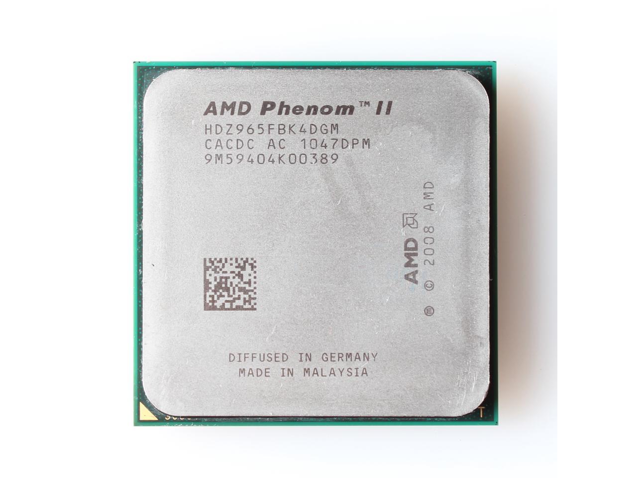 AMD Phenom II X4 965 Black Edition Deneb Quad-Core 3.4 GHz Socket AM3 125W HDZ965FBGMBOX Processor