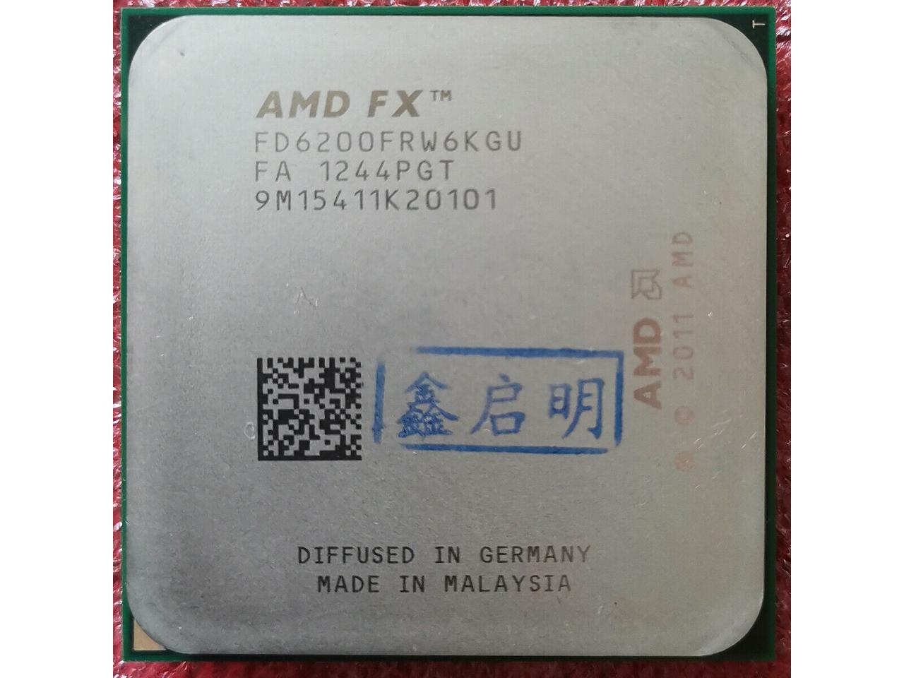 AMD FX-6200 Zambezi 6-Core 3.8GHz (4.1GHz Turbo) Socket AM3+ 125W FD6200FRGUBOX Desktop Processor