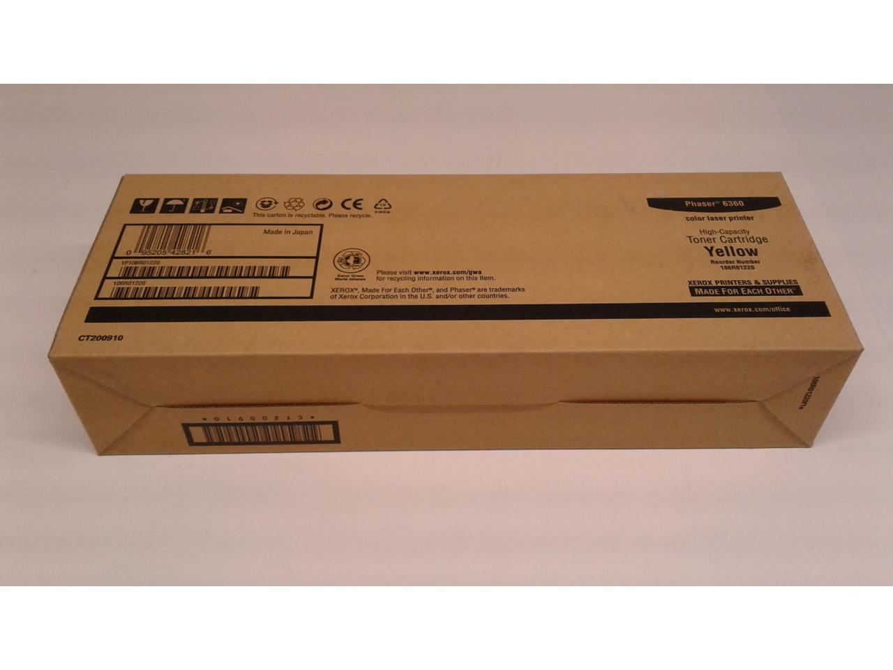 Xerox 106R01220 High Yield Toner Cartridge - Yellow