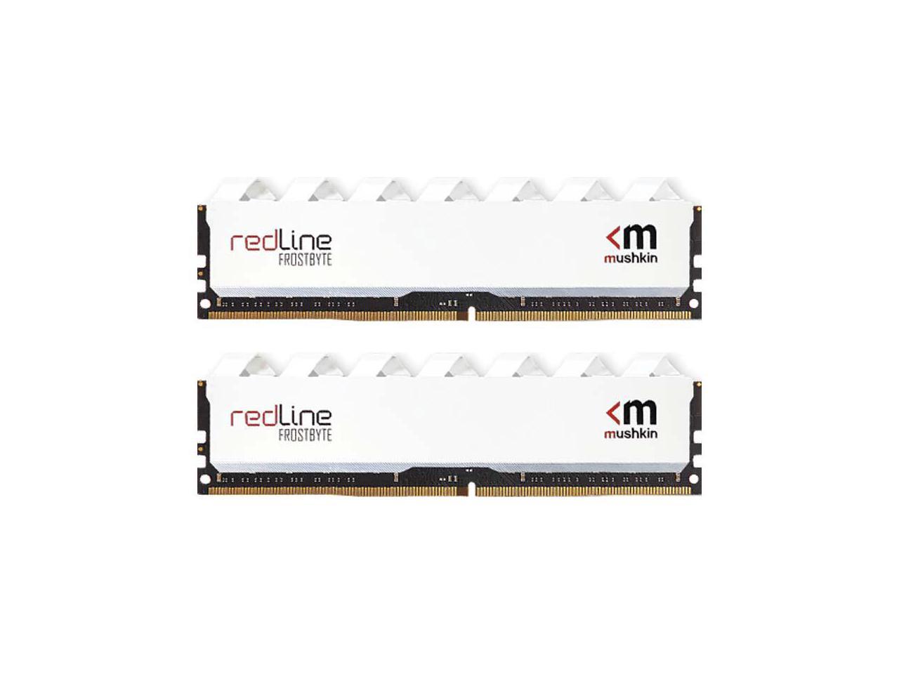 Mushkin - 32GB 2X16GB DDR4-3200 UDIMM PC4-25600 -3200MHz- 16-18-18-38 Redline Model MRD4U320GJJM16GX2