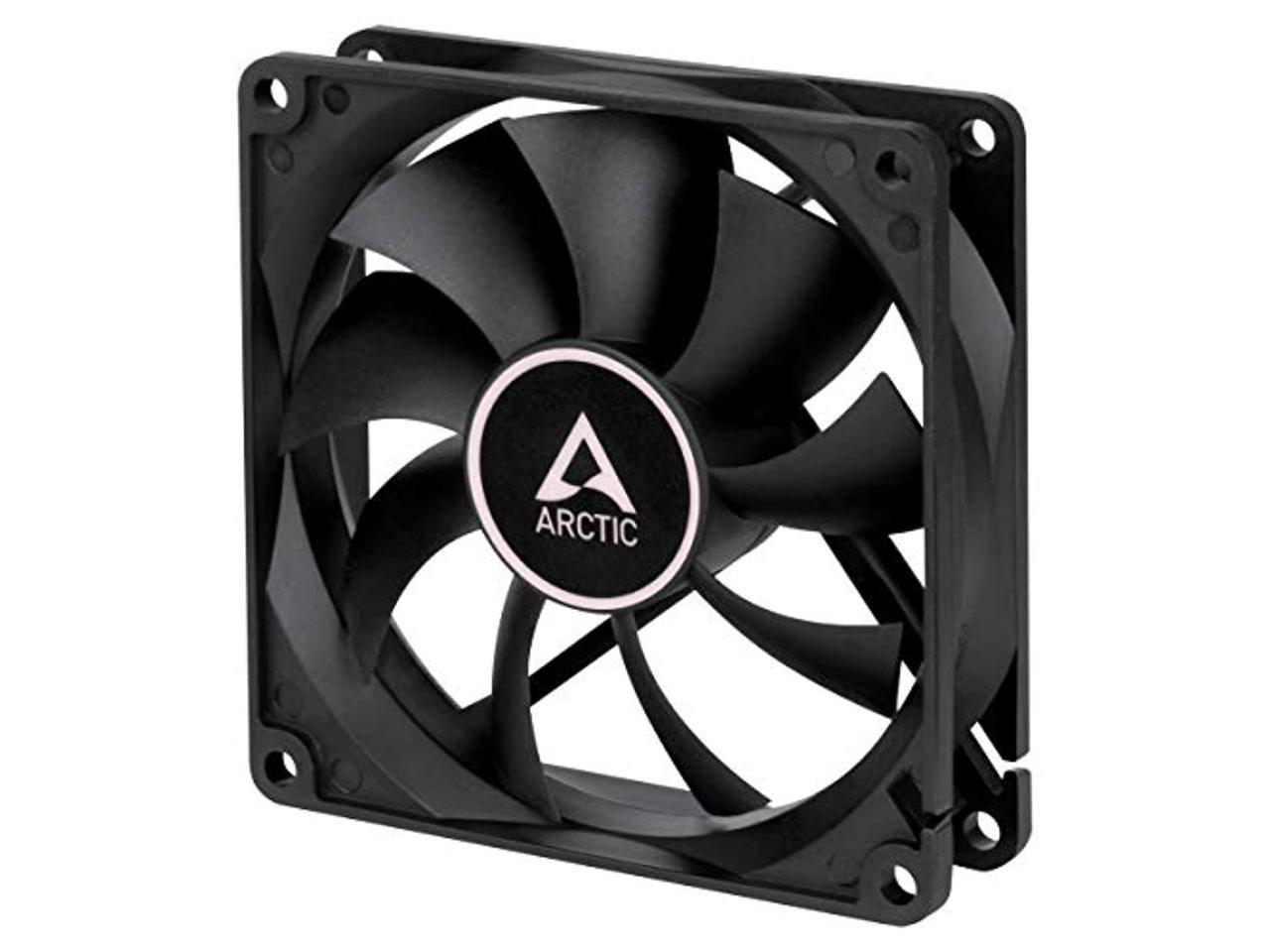ARCTIC 92 mm F9 PWM Case Fan Signal regulates Fan Speed, Very Quiet Motor Computer Black Model ACFAN00213A