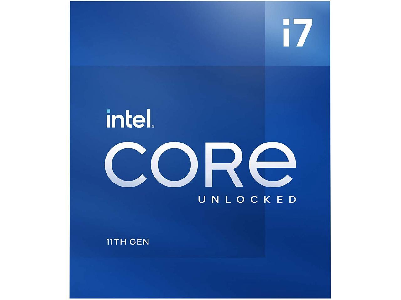 Intel Core i7-11700K - Core i7 11th Gen Rocket Lake 8-Core 3.6 GHz LGA 1200 125W Intel UHD Graphics 750 Desktop Processor - BX8070811700K