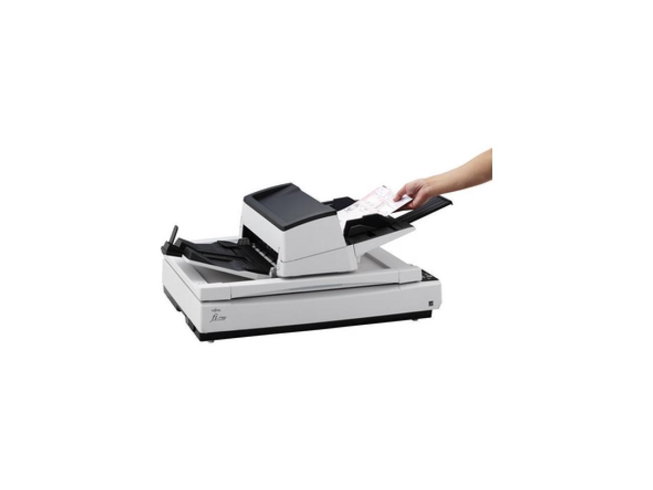 Fujitsu fi-7700 PA03740-B005 Duplex 600 DPI x 600 DPI Production-class ADF + Flatbed document scanner