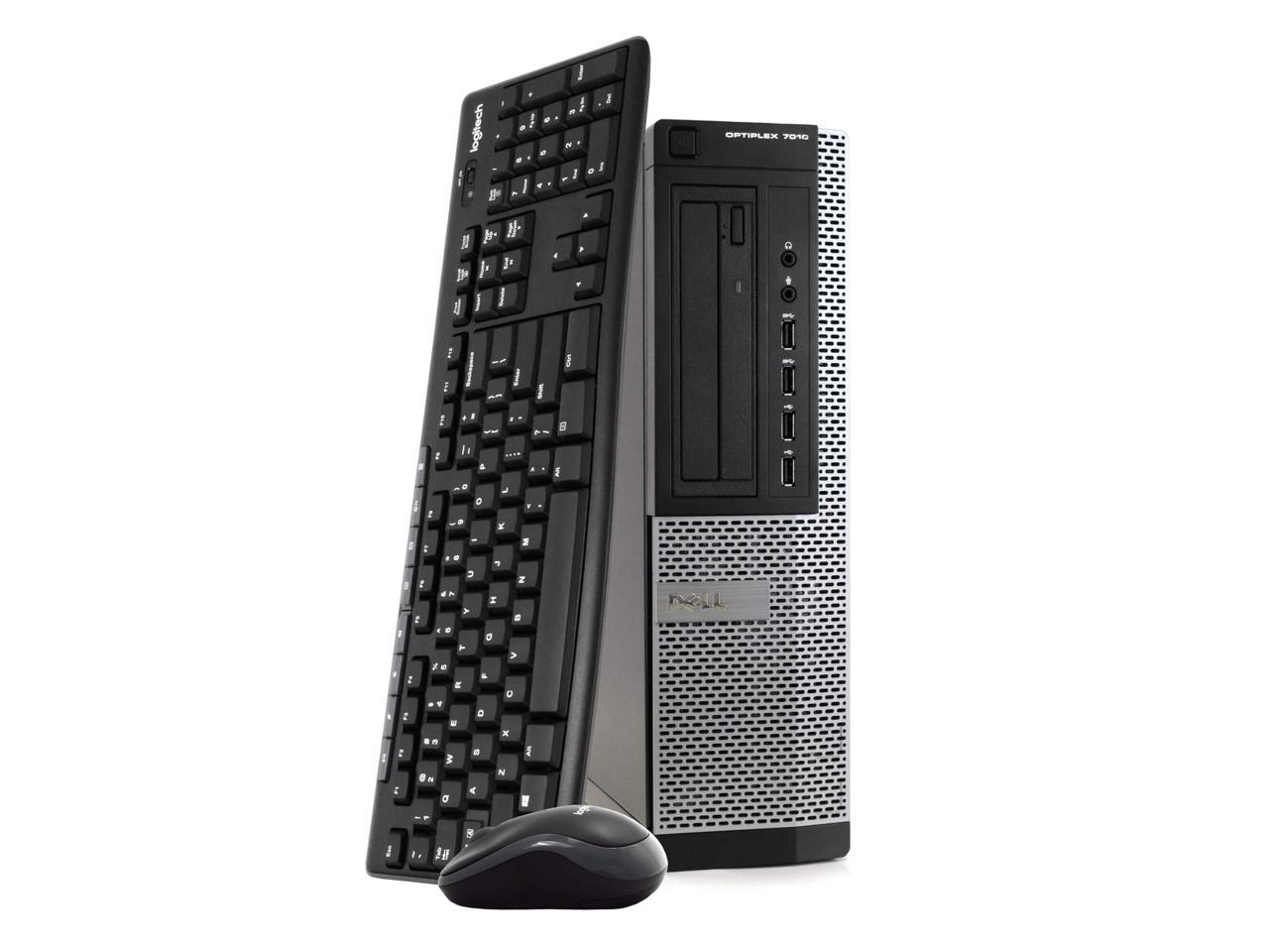 Dell OptiPlex 7010 Desktop Computer PC, Intel i5-3470 3.2GHz, 16GB RAM, 512GB SSD, Windows 10 Pro, New 23.6" FHD LED Monitor, New 16GB Flash Drive, Wireless Keyboard & Mouse, DVD, Wi-Fi