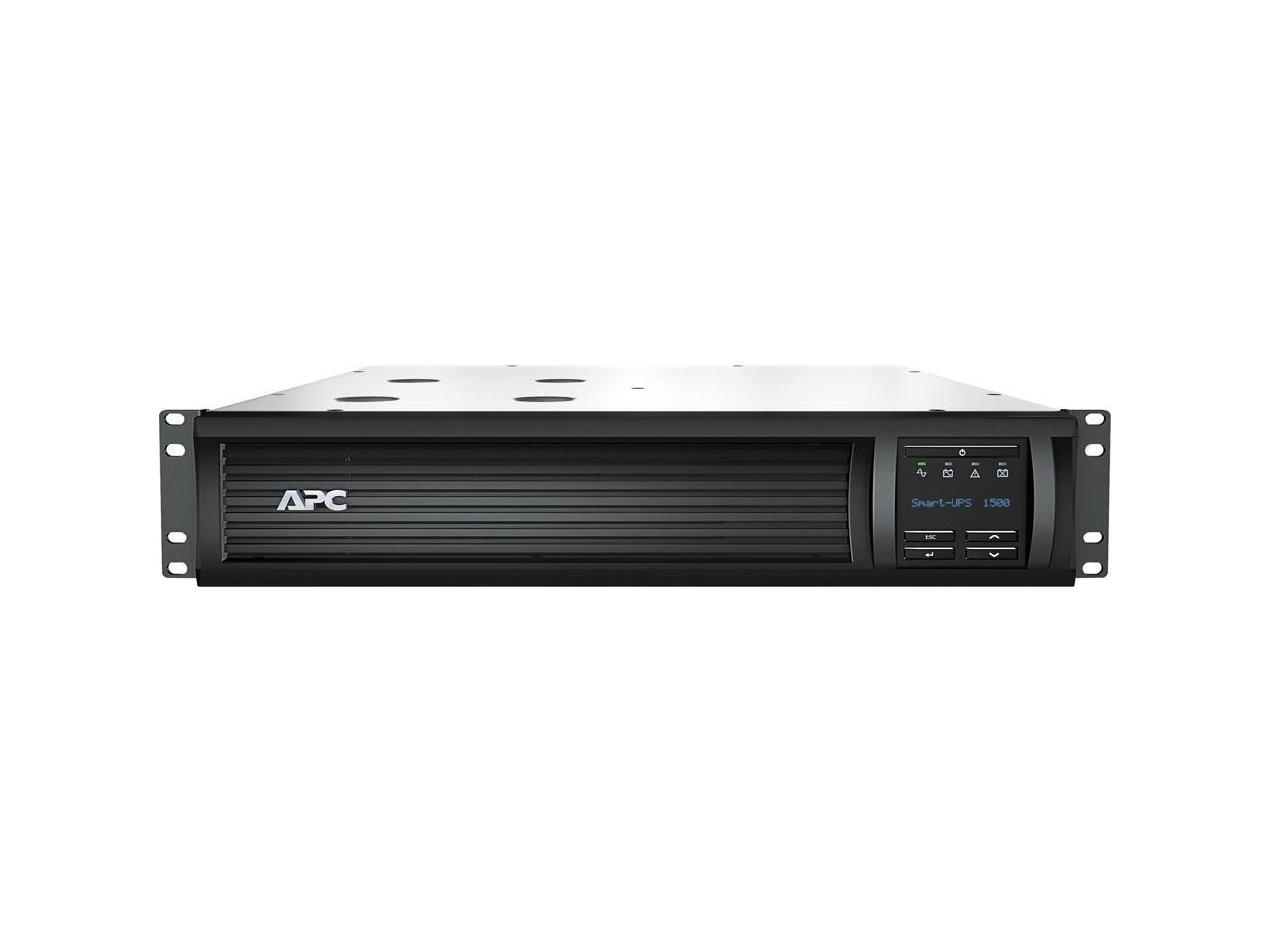 APC by Schneider Electric Smart-UPS 1500VA LCD RM 2U 120V with L5-15P - 1500 VA/1000 W - 120 V AC - 7 Minute Stand-by Time - 2U - 6 x NEMA 5-15R