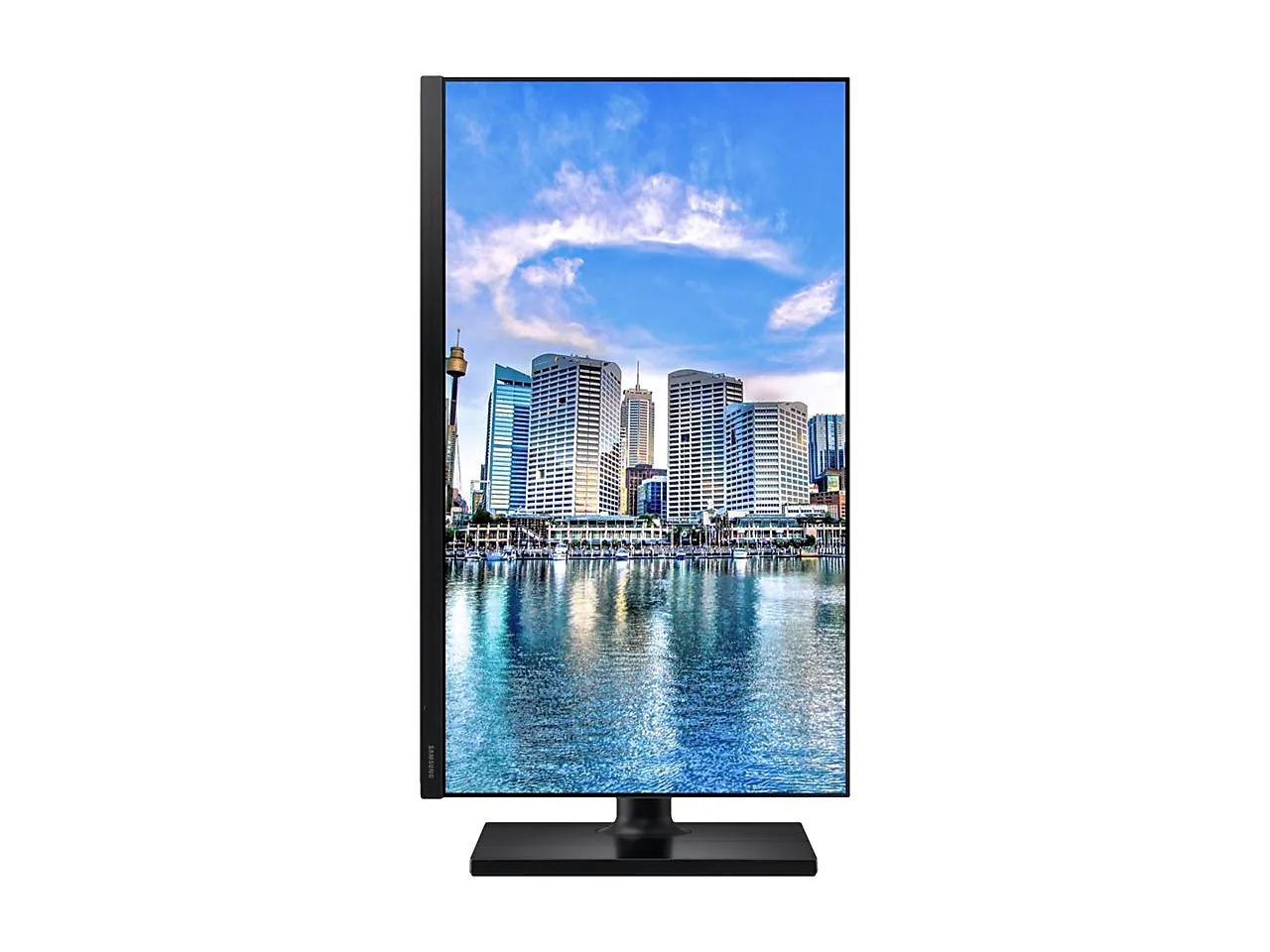 Samsung F24T452FQN Display 24" 1080p Computer Monitor, 75Hz, IPS, HDMI, USB, Ultra-thin Bezel, Adjustable Stand (LF24T452FQNXGO)