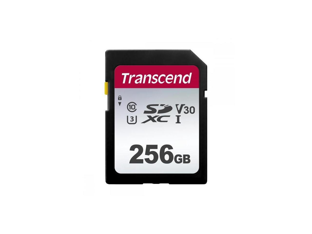 256GB Transcend 300S SDXC UHS-I U3 V30 SD Memory Card CL10 95MB/sec