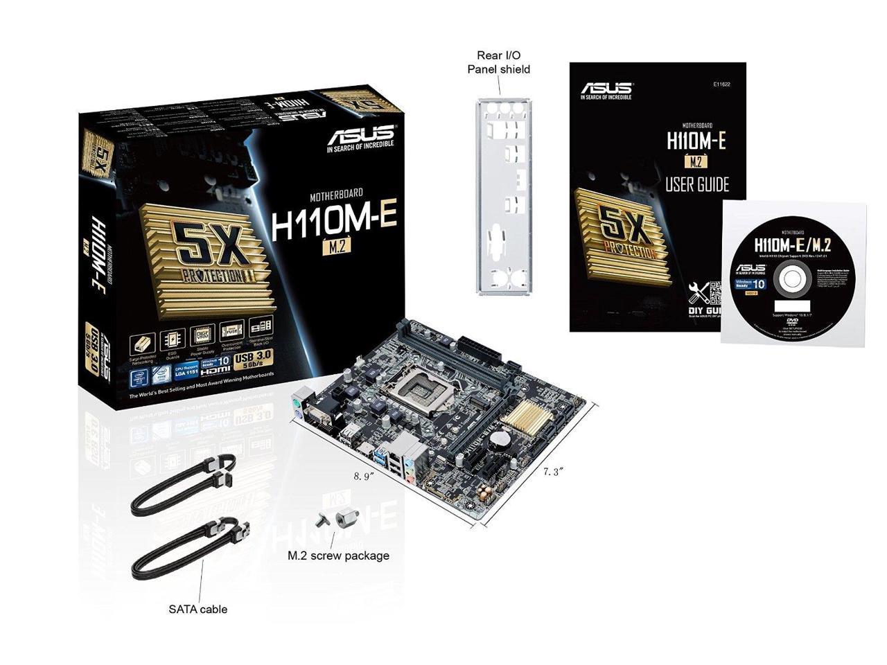 ASUS H110M-E/M.2 H110M E M2 LGA1151 Motherboard