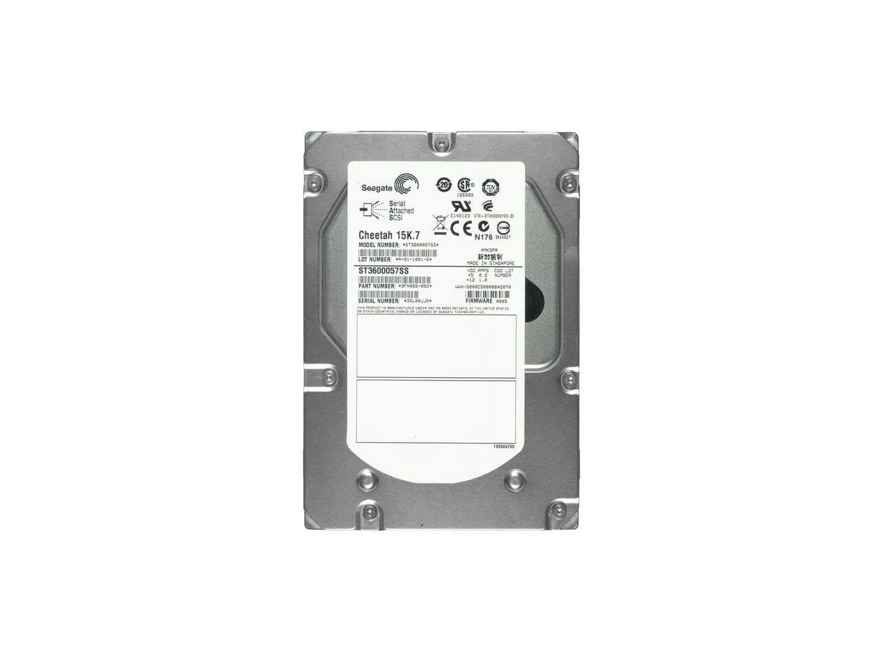 Seagate Cheetah 15K.7 HDD ST3600057SS 600GB 15kRPM SAS 6Gb/s Interface 3.5-Inch Internal Enterprise Hard Disk Drive