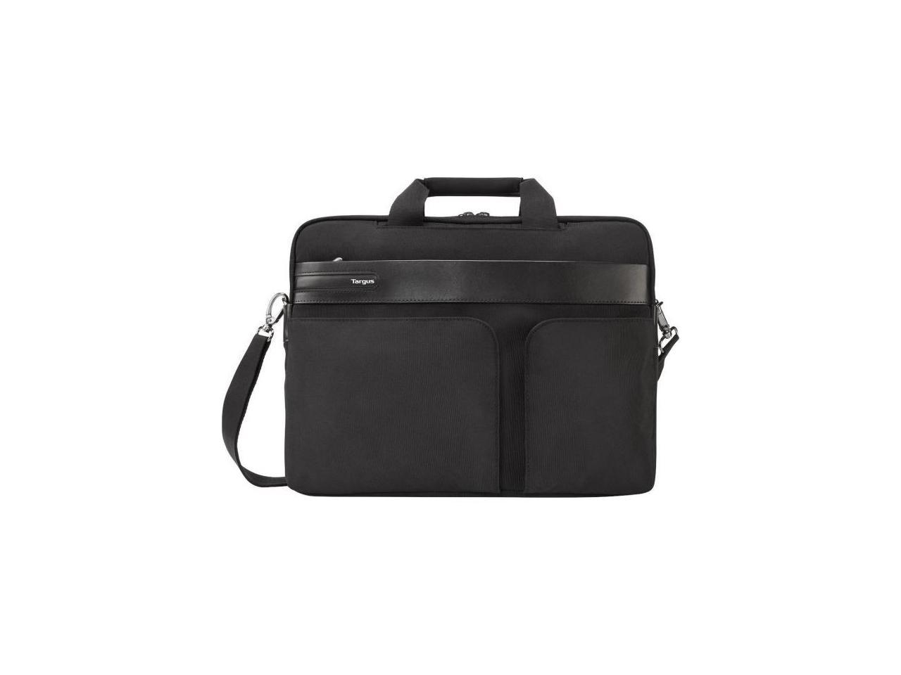 Targus Lomax Carrying Case (Briefcase) for 16" Notebook, Ultrabook, Accessories, Document, iPad, Tablet, Digital Text Reader - Black