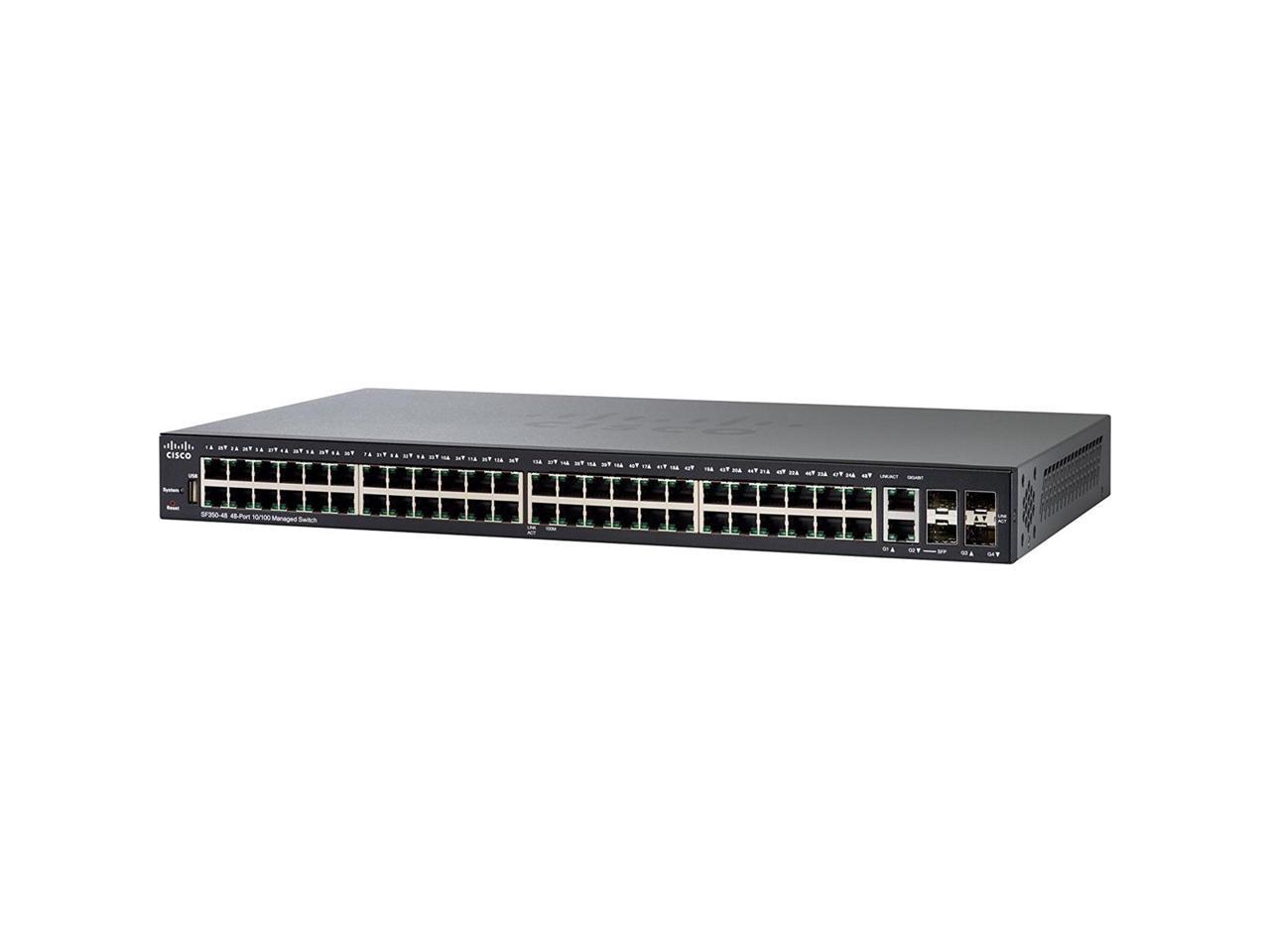 Cisco Sf350-48 48-Port 10 100 Managed Switch