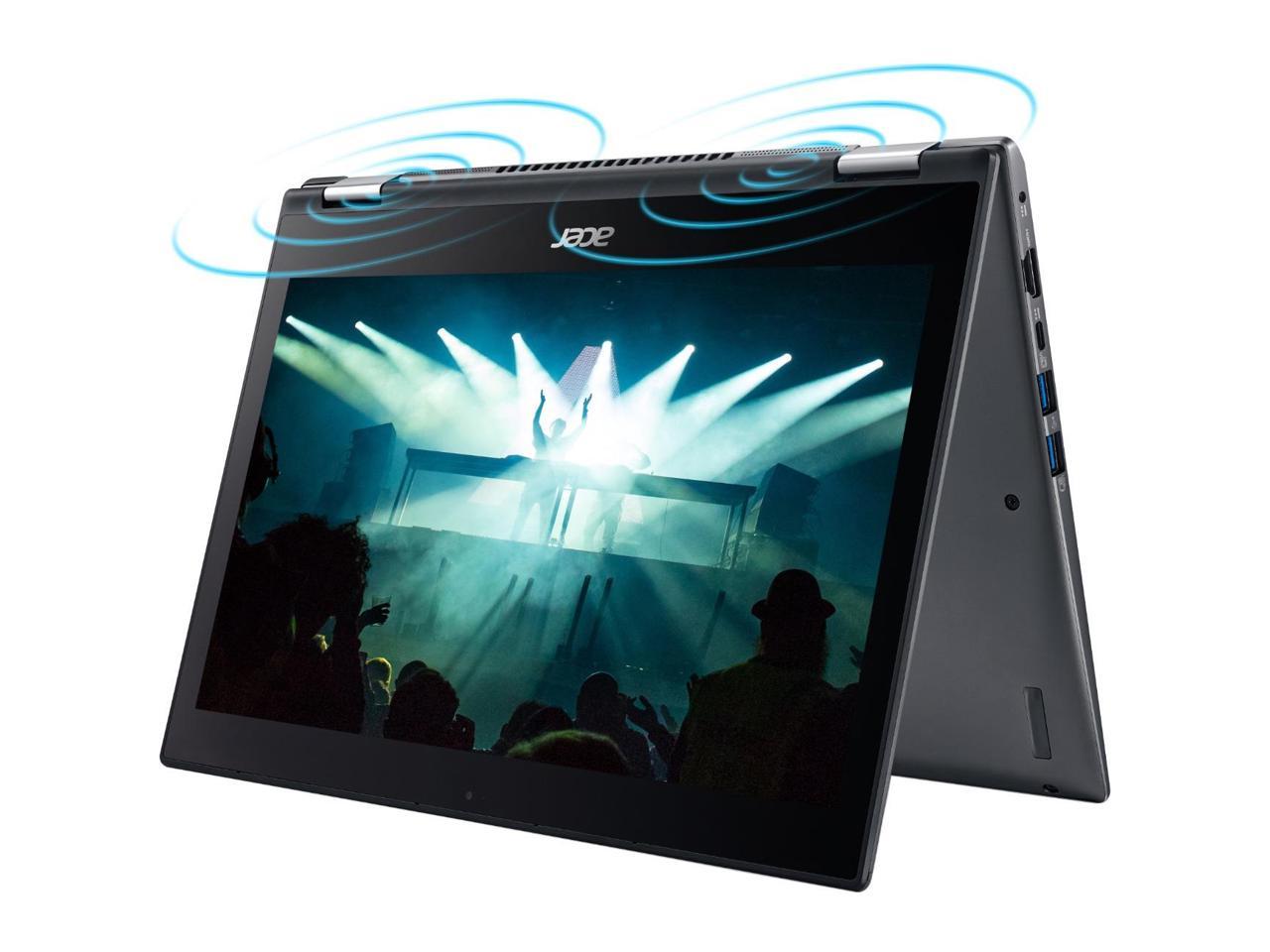 Acer Spin 5 SP513-53N-70KD 13.3" Touchscreen 2 in 1 Notebook - 1920 x 1080 - Core i7 i7-8565U - 16 GB RAM - 512 GB SSD - Steel Gray