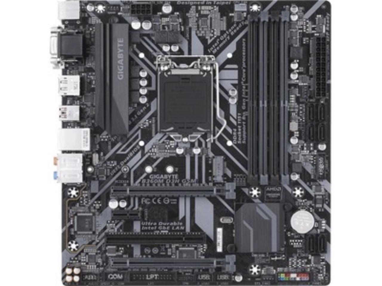 Gigabyte B360M-D3H-GSM LGA-1151 B360 DDR4 mATX Desktop Motherboard