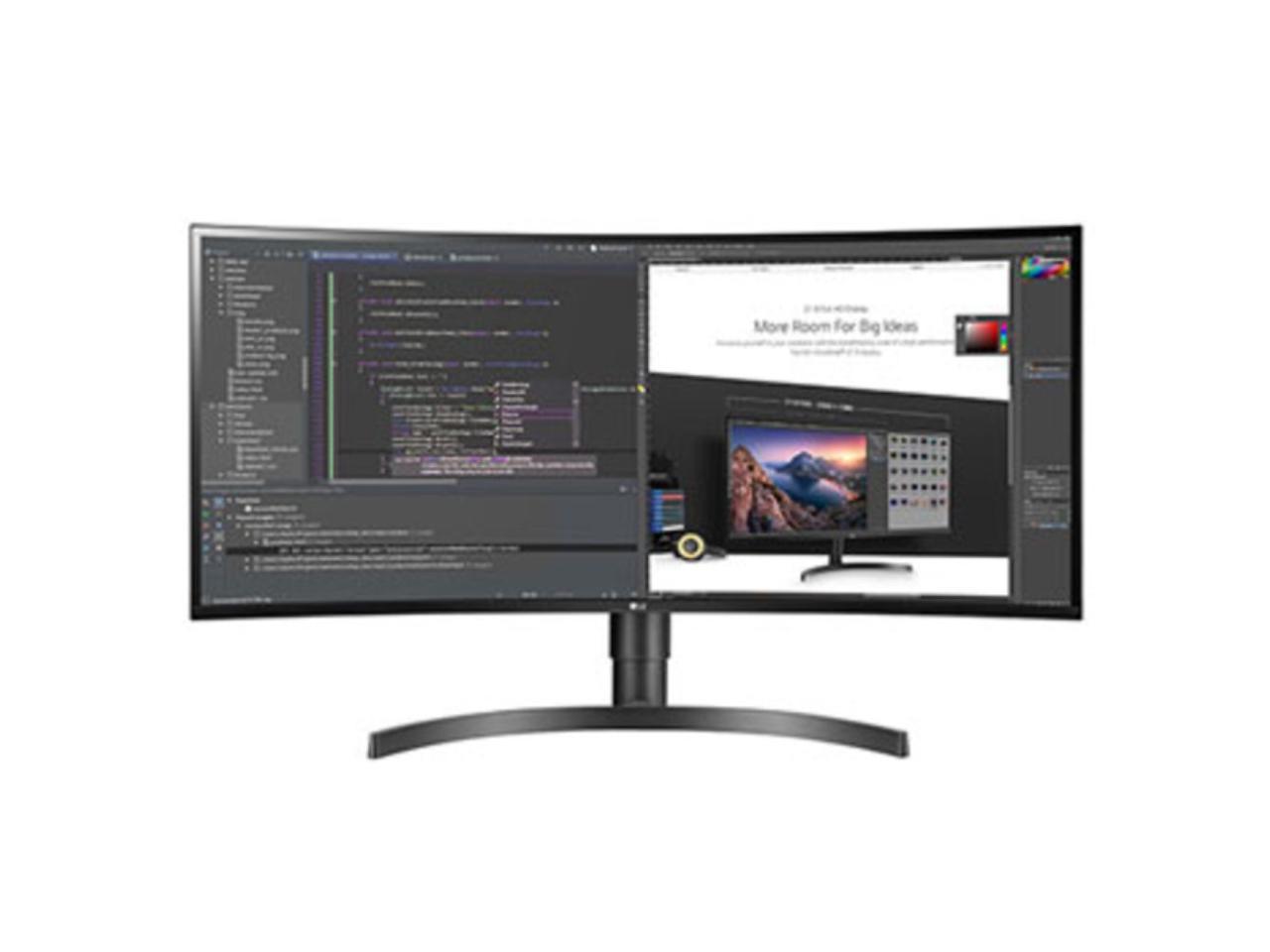 LG UltraWide 35BN75C-B 35" 2K 3440 x 1440 QHD 100Hz Refresh Rate, USB Type-C, AMD FreeSync, Dynamic Action Sync, Black Stabilizer, MaxxAudio & Ergonomic Design Curved Gaming Monitor