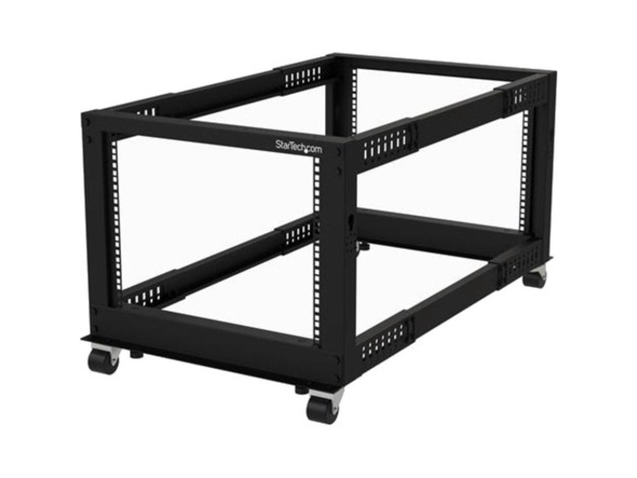 StarTech 8U 19" Open Frame Server Rack Compact 4 Post 4POSTRACK8U