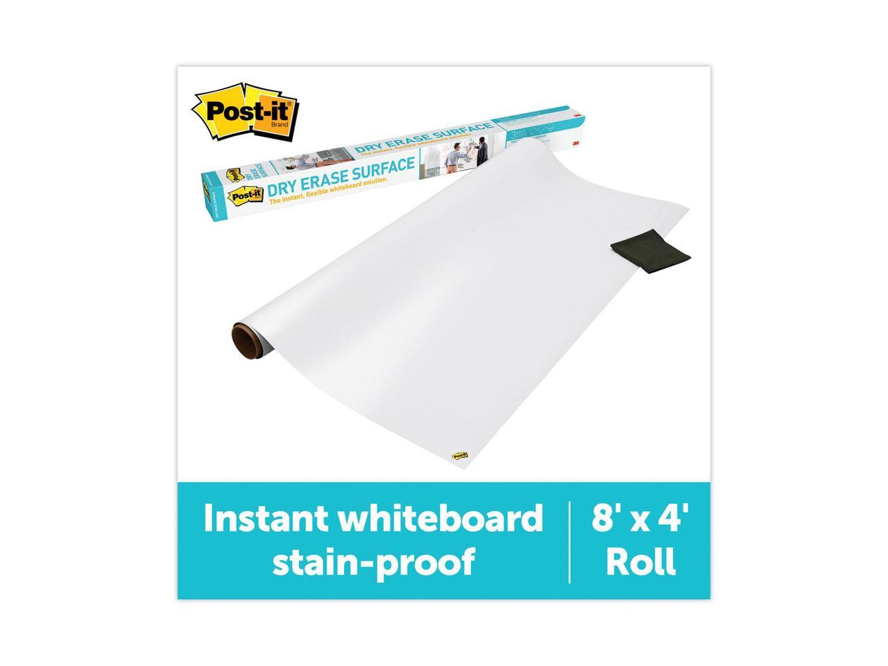 Post-it Dry DEF8X4 - Erase Film with Adhesive Backing, 96 x 48, White