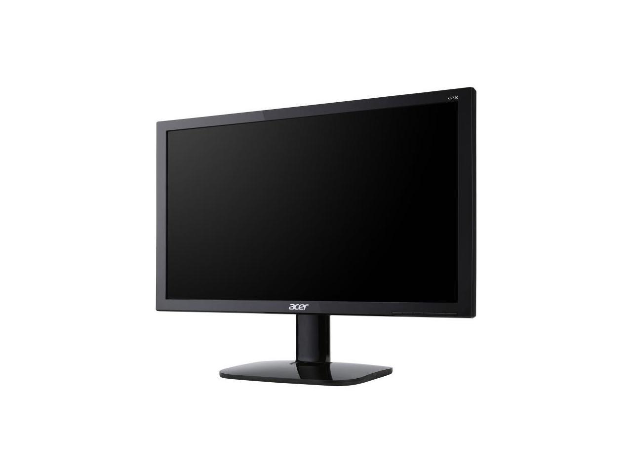 Acer KG240 bmiix 24" Full HD 1920 x 1080 60Hz 1ms HMDI VGA AMD FreeSync Built-in Speakers Backlit LED Monitor