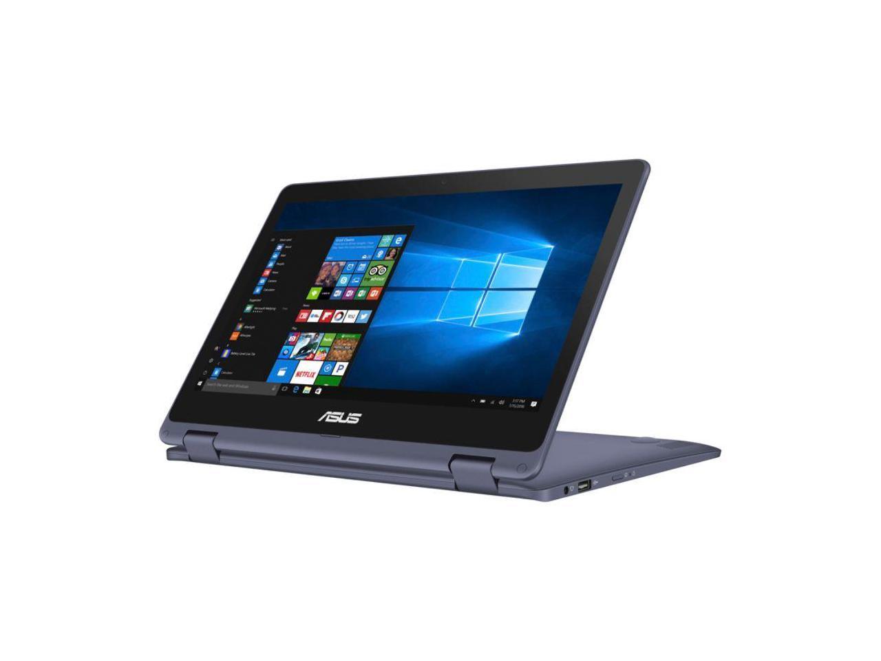Asus VivoBook 90NB0H01-M02890 11.6 Inch Touch Screen Flip Laptop - Intel Pentium N4200 - 4 GB RAM - 128 GB Solid State Drive - Windows 10 Home S mode - 64 bit - Star Gray