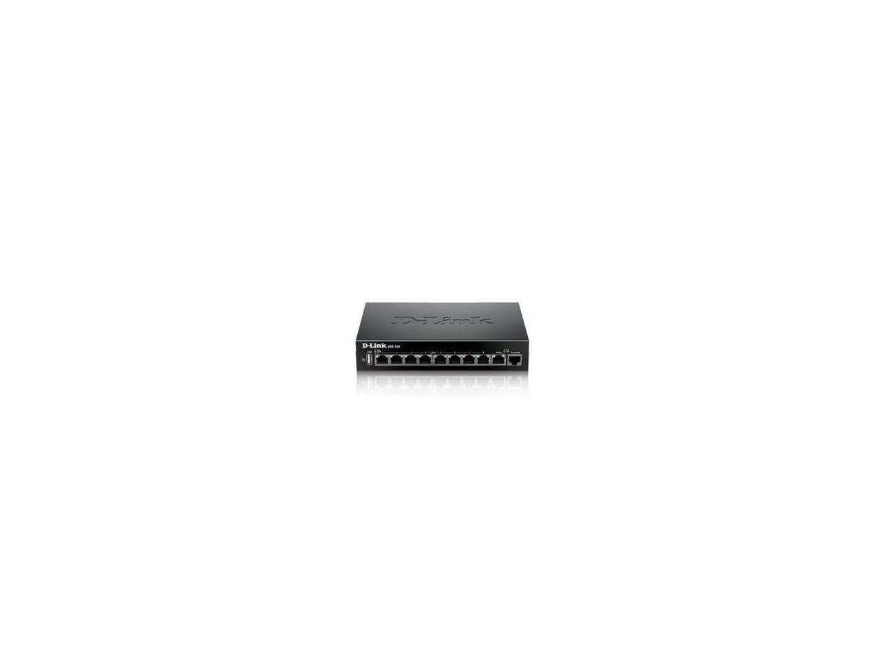 D-LINK SYSTEMS DSR-250 WIRED SSL VPN ROUTER, 8 GIGABIT PORTS, 1 WAN. LIMITED LIFETIME WARRANTY.
