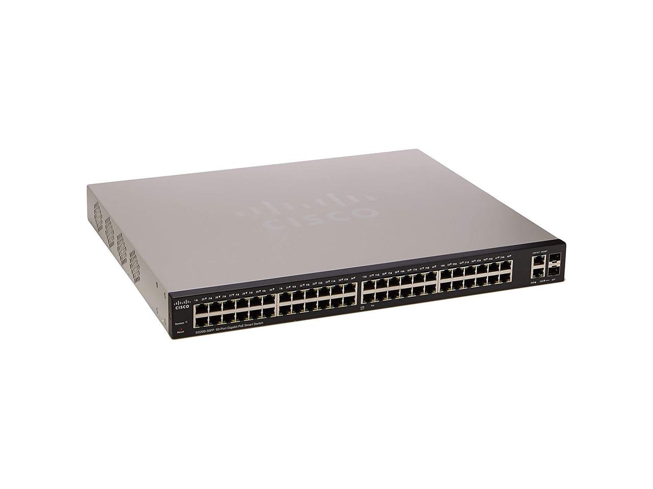 Cisco SG200-50FP 50 Port Gigabit Smart Ethernet Switch