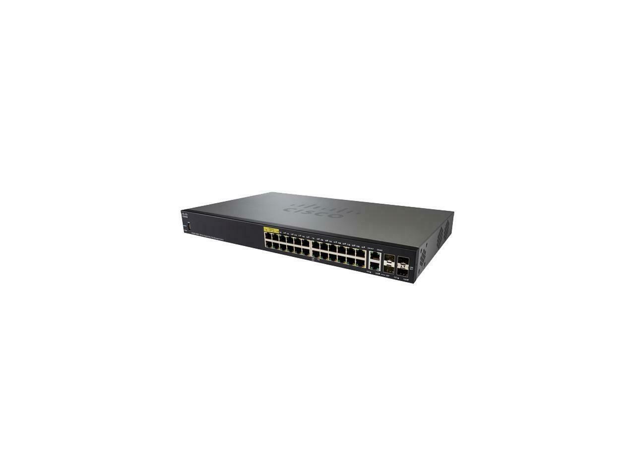 Cisco SG350-28MP 28-Port Gigabit PoE Managed Switch