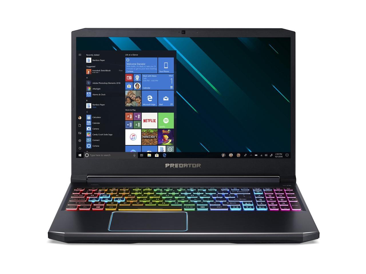 Acer Predator Helios 300 - 15.6" Intel i7-9750H 2.6GHz 16GB Ram 512GB SSD W10H