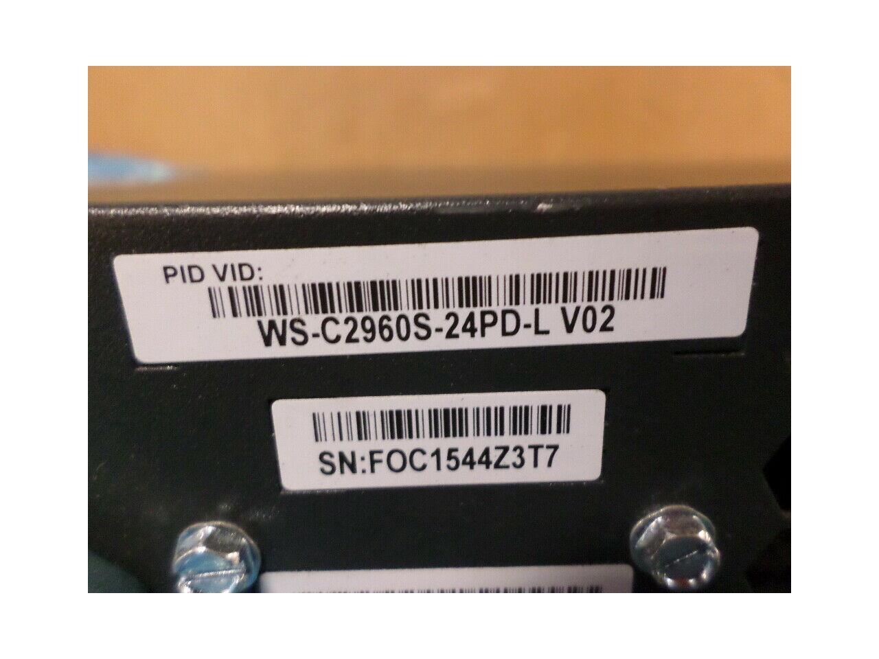 CISCO WS-C2960S-24PD-L Gigabit Power PoE Switch 2960S-STACK VoIP