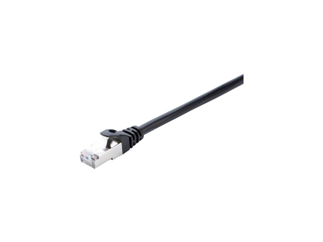 V7 CAT5E STP Network (RJ45 m/m), Black 7ft