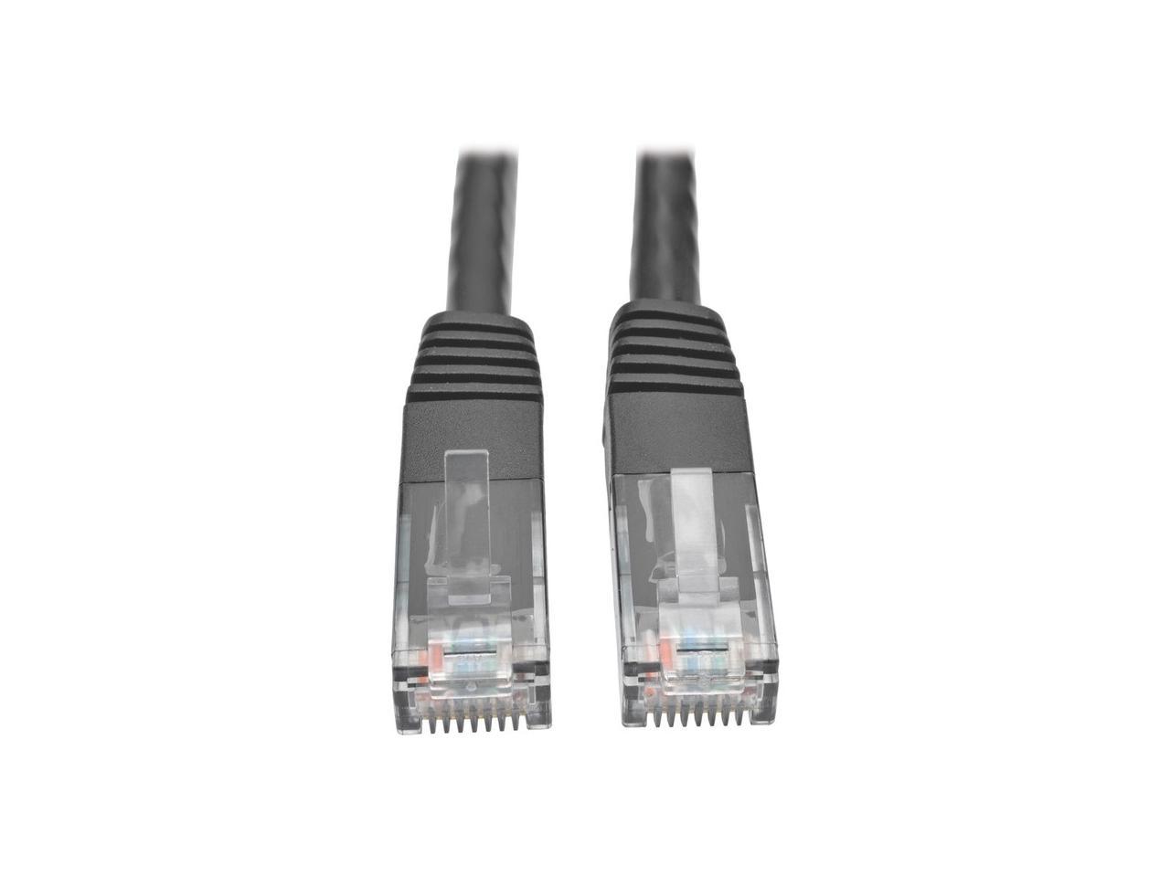 Tripp Lite Cat6 Gigabit Molded Patch Cable, 20 ft. RJ45 (M/M), 550MHz 24 AWG Black 20' (N200-020-BK)
