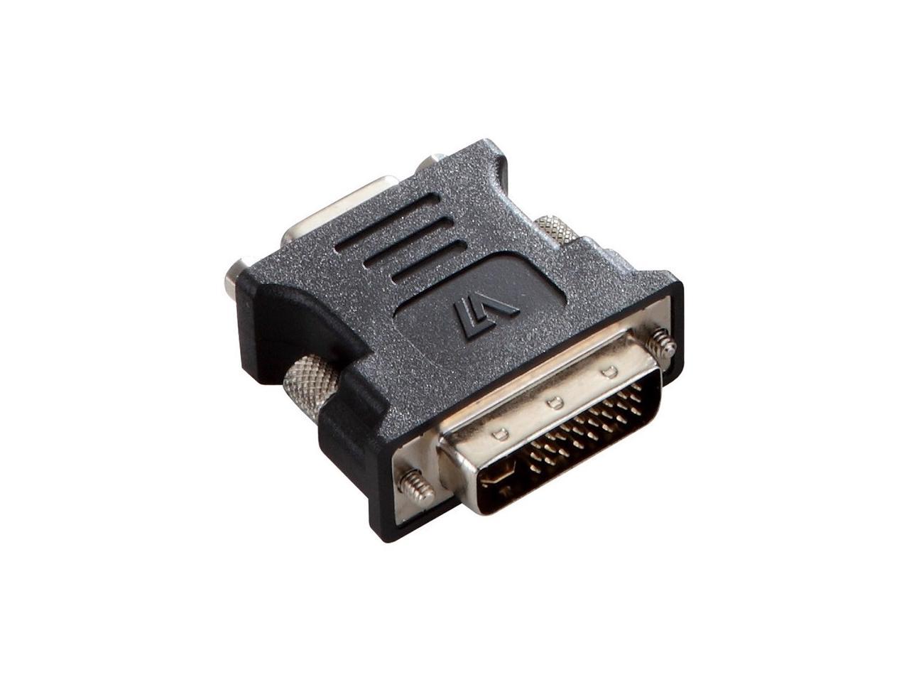 V7 Black Video Adapter Dvi-I Male To Vga Female