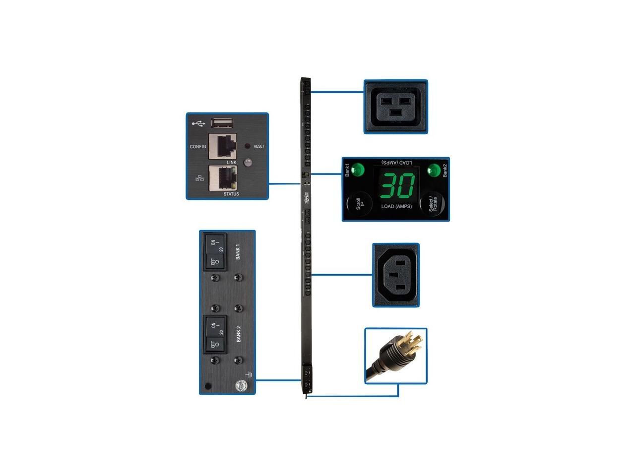 Tripp Lite PDUMV30HVNETLX 24-Outlet PDU
