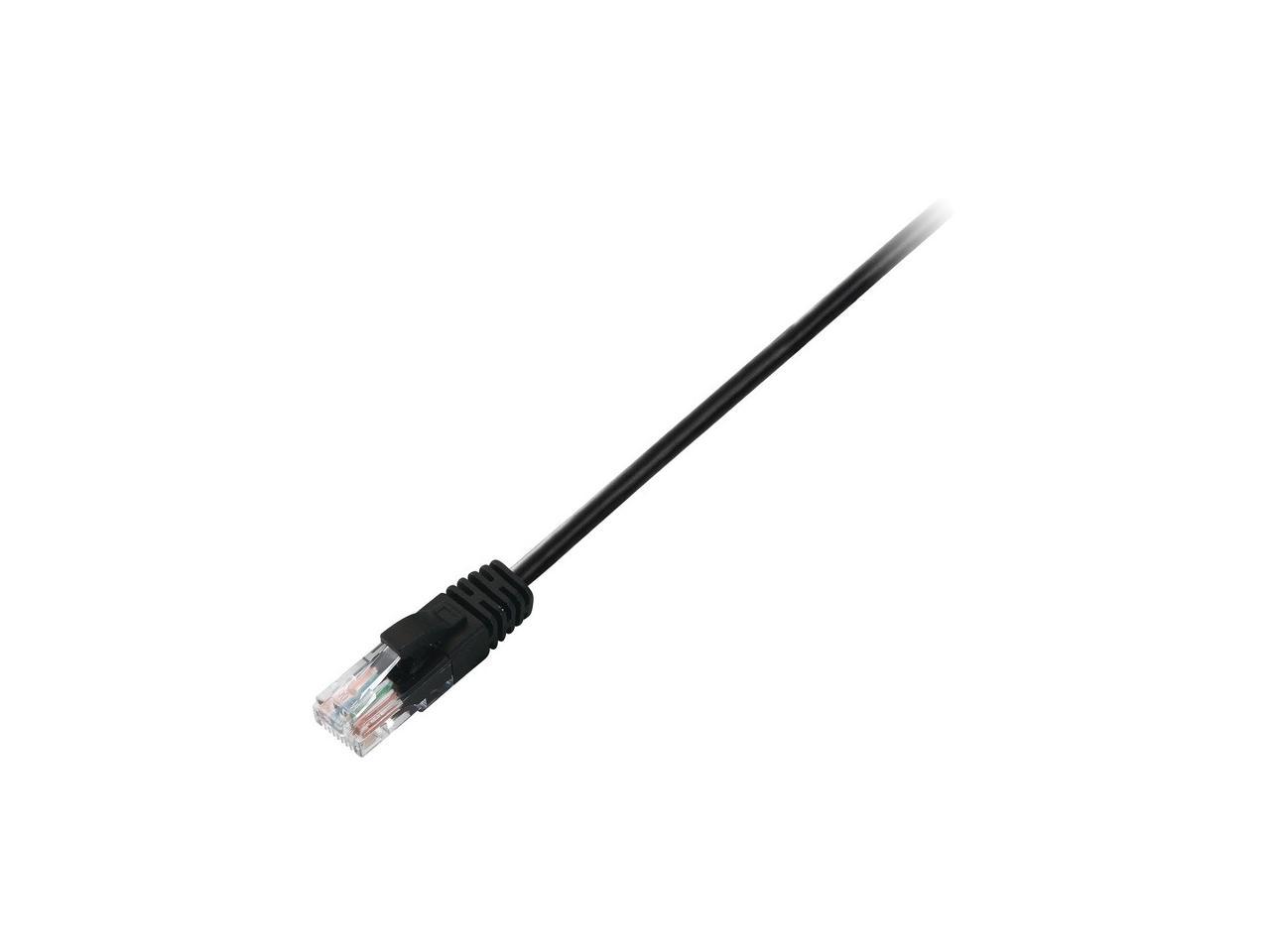 V7 CAT5E UTP Network (RJ45 m/m), Black 1ft