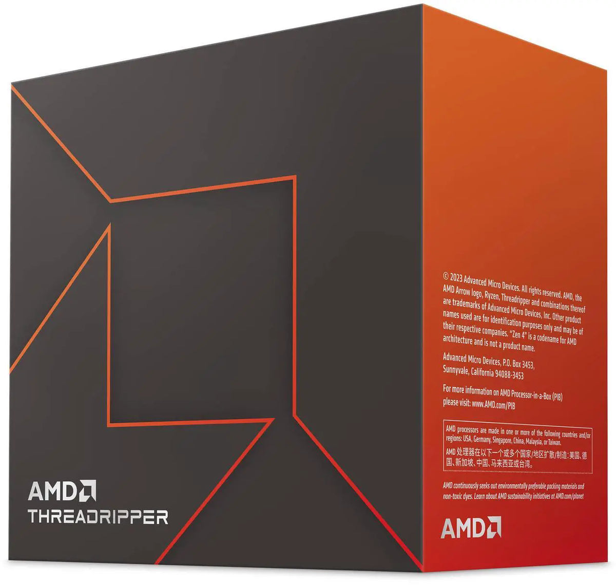 AMD Ryzen Threadripper 7980X 350W 64-Core/128-Threads Model 100-100001350WOF