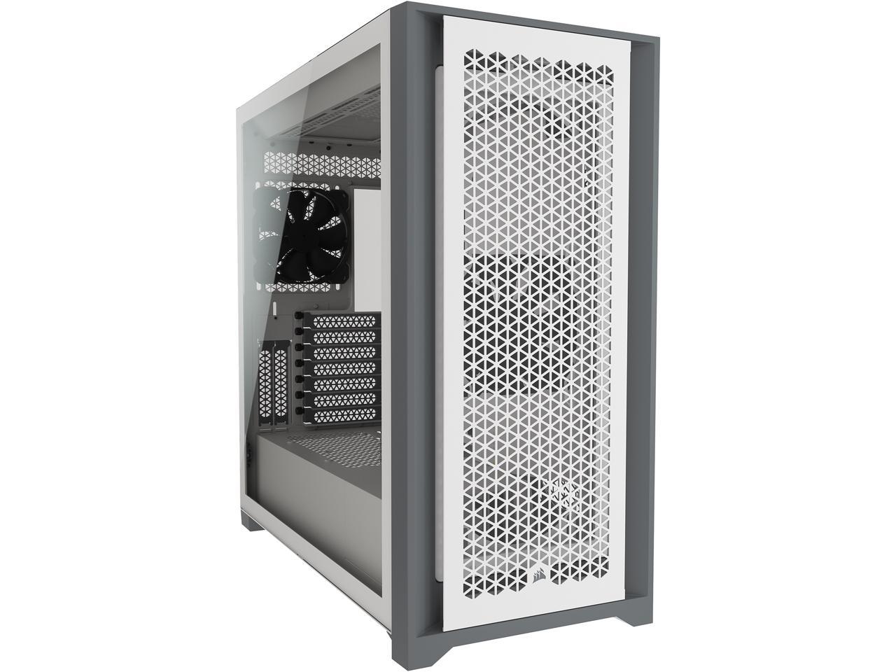 Corsair 5000D Airflow Tempered Glass Mid-Tower ATX PC Case, White, CC-9011211-WW