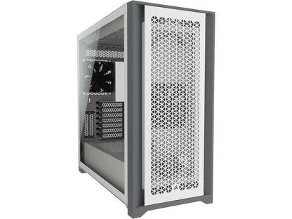 Corsair 5000D Airflow Tempered Glass Mid-Tower ATX PC Case, White, CC-9011211-WW