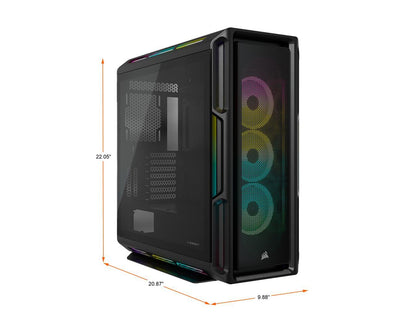 Corsair iCUE 5000T RGB CC-9011230-WW Black Steel / Plastic / Tempered Glass ATX Mid Tower Computer Case