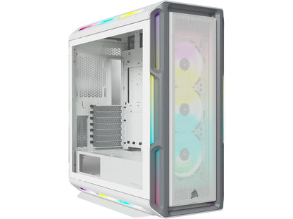 Corsair iCUE 5000T RGB CC-9011231-WW White Steel / Plastic / Tempered Glass ATX Mid Tower Computer Case