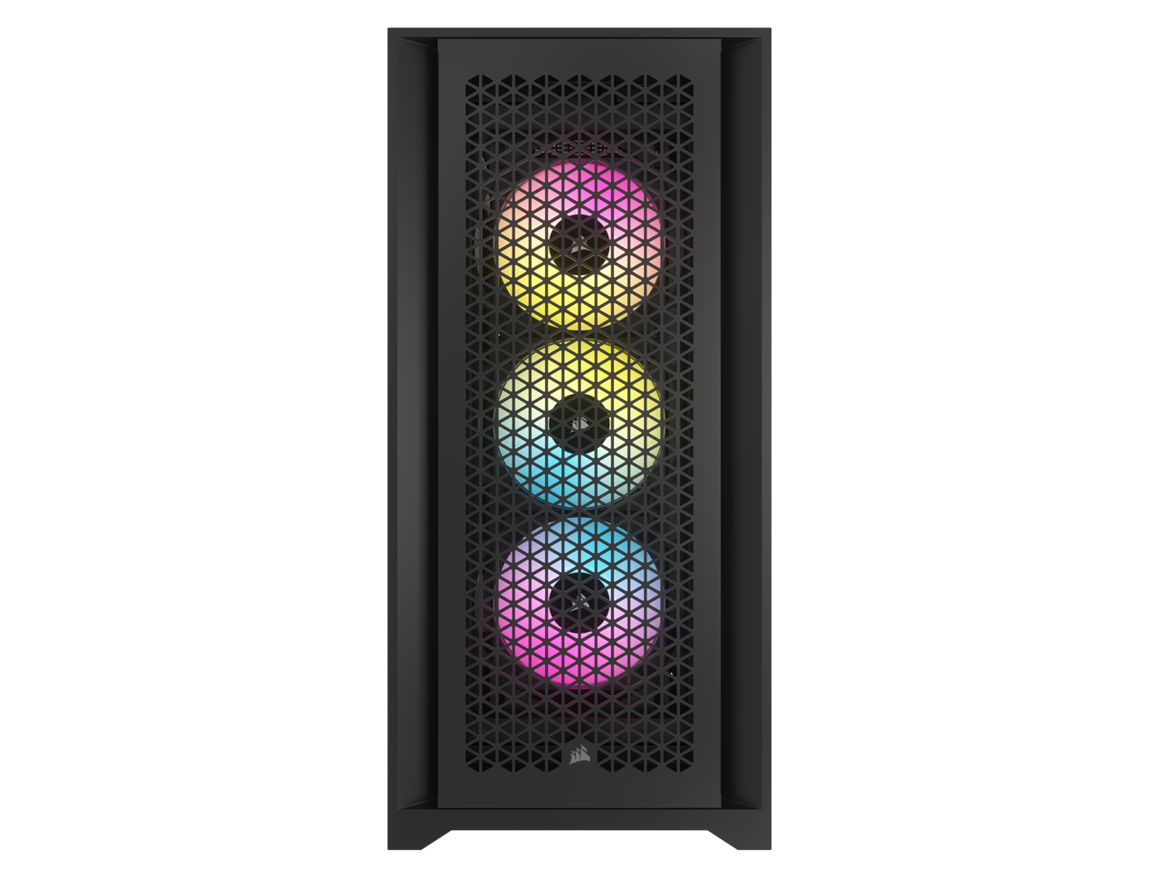CORSAIR iCUE 5000D RGB AIRFLOW Mid-Tower Case, Black - 3x AF120 RGB ELITE Fans - iCUE Lighting Node PRO Controller - High-airflow Design