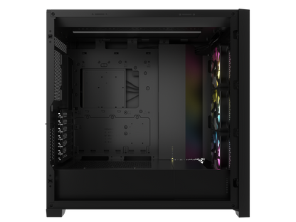 CORSAIR iCUE 5000D RGB AIRFLOW Mid-Tower Case, Black - 3x AF120 RGB ELITE Fans - iCUE Lighting Node PRO Controller - High-airflow Design