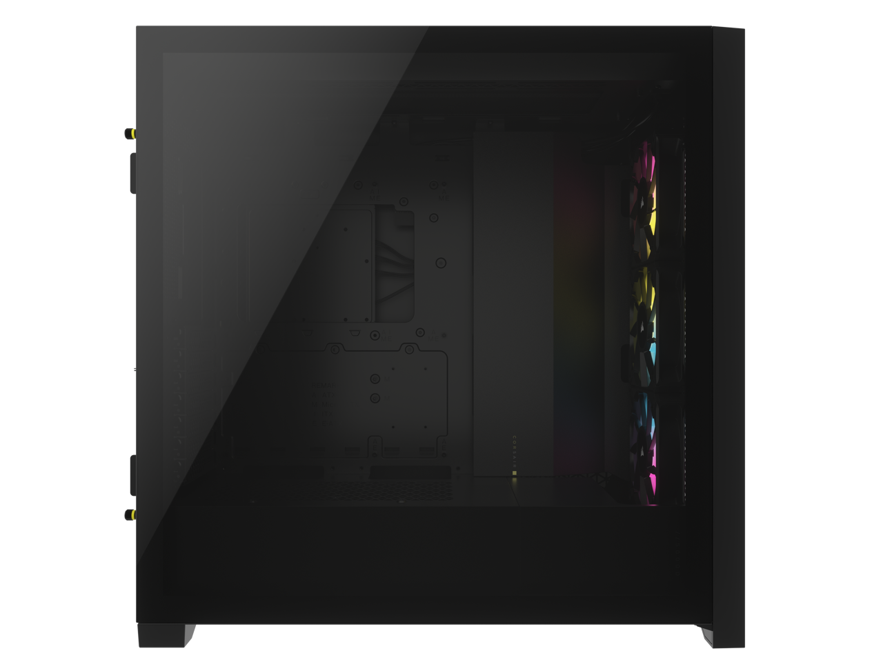 CORSAIR iCUE 5000D RGB AIRFLOW Mid-Tower Case, Black - 3x AF120 RGB ELITE Fans - iCUE Lighting Node PRO Controller - High-airflow Design