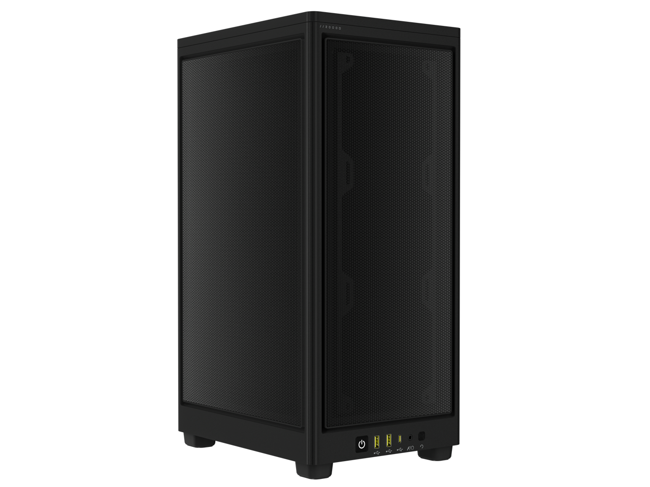 CORSAIR 2000D AIRFLOW Mini-ITX PC Case - Black - Mini-ITX Form-Factor - Steel Mesh Panels - Three-Slot GPU Support