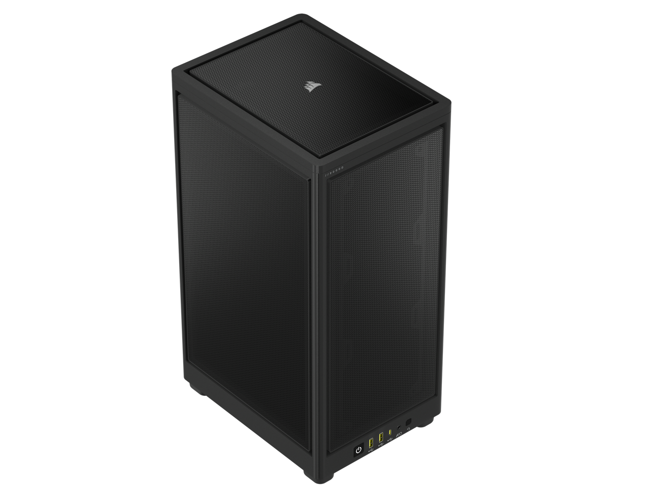 CORSAIR iCUE 2000D RGB AIRFLOW Mini-ITX PC Case - Black - Mini-ITX Form-Factor - Steel Mesh Panels iCUE Lighting Node CORE Controller