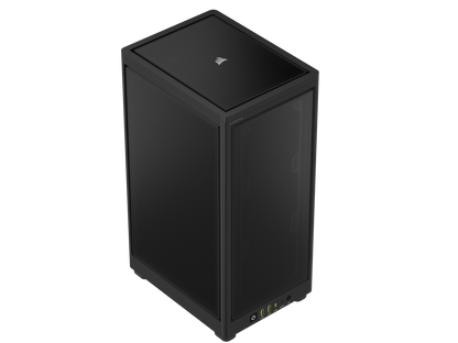 CORSAIR iCUE 2000D RGB AIRFLOW Mini-ITX PC Case - Black - Mini-ITX Form-Factor - Steel Mesh Panels iCUE Lighting Node CORE Controller